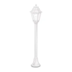 Lampioni Da Giardino-Ideal Lux dafne pt1 lampioncino da giardino lanterna per esterno bianco ip55
