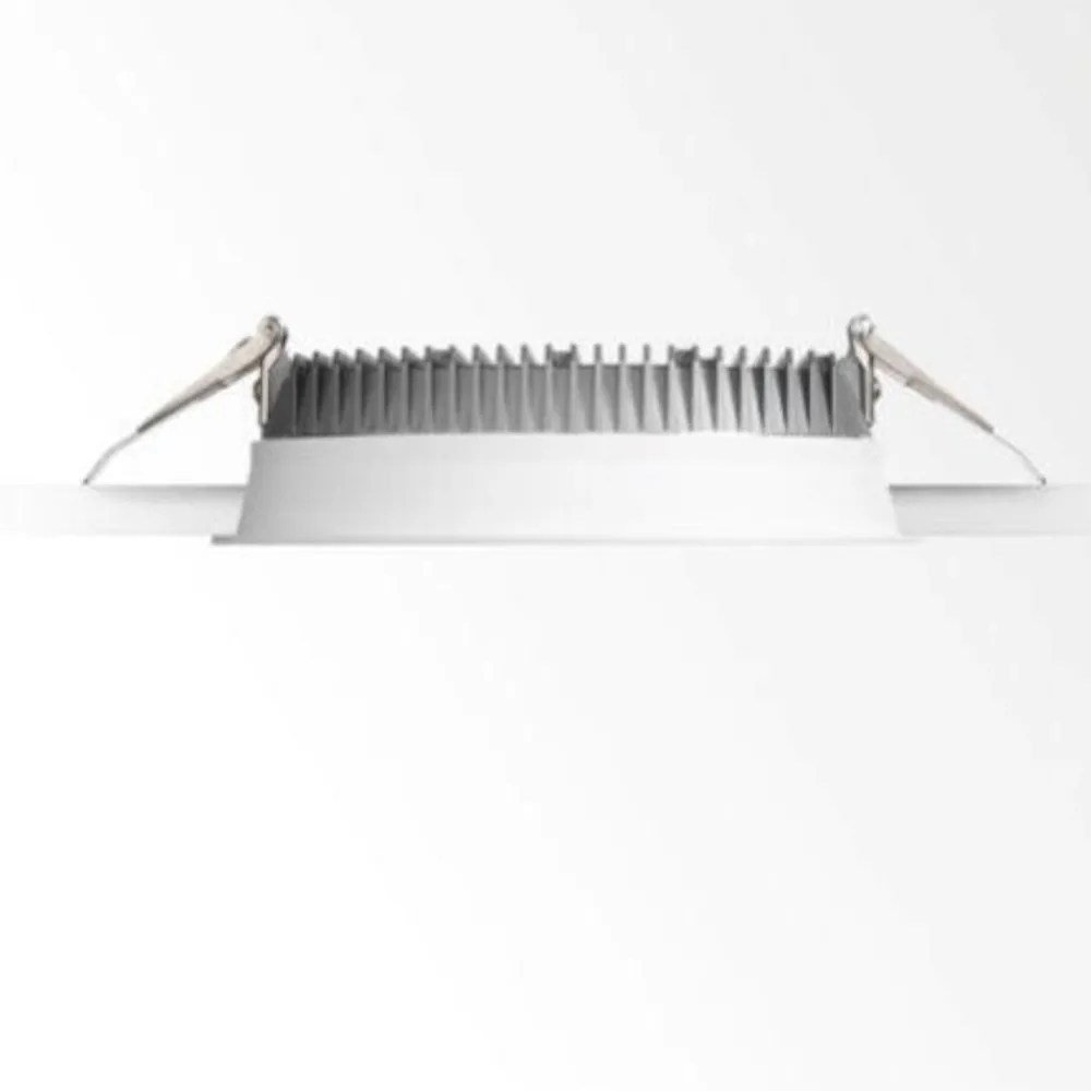 Faretti Da Incasso-Ideal Lux deep fi faretto a led da incasso rotondo ip44 su cartongesso 20w 3000k