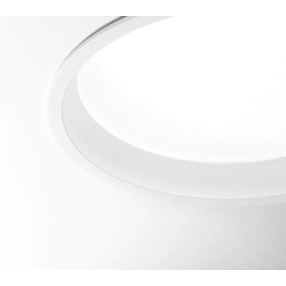 Faretti Da Incasso-Ideal Lux deep fi faretto da incasso led rotondo per controsoffitto 30w 3000k 220v
