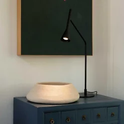 Lampade Da Tavolo-Ideal Lux diesis tl lampada datavolo nera led 3000k orientabile