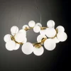 Lampadari Moderni-Ideal Lux dna sp25 lampadario moderno per salotto 25 luci sfere vetro