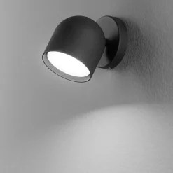 Applique Da Parete-Ideal Lux dodo ap1 applique orientabile nera per interni gx53 3000k