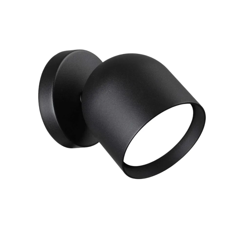 Applique Da Parete-Ideal Lux dodo ap1 applique orientabile nera per interni gx53 3000k