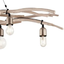 Lampadari Moderni-Ideal Lux driftwood sp6 lampadario casa in montagna 6 luci rami di legno