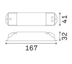 Accessori-Ideal Lux driver dimmer lika dali/push 25w