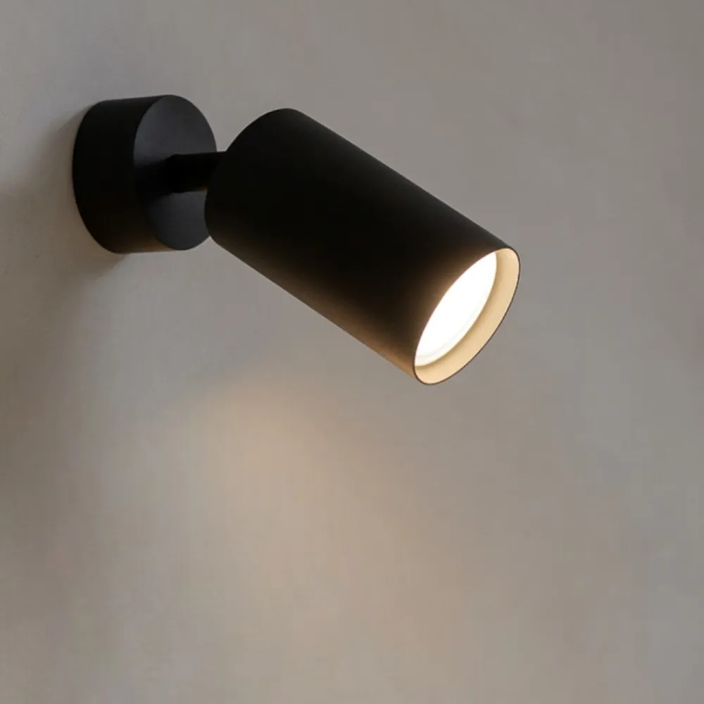 Applique Da Parete-Ideal Lux dynamite pl1 applique da parete nero spot orientabile