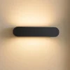 Applique Da Parete-Ideal Lux echo ap d60 applique led 30w 3000k nera per interni
