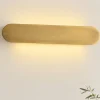 Applique Da Parete-Ideal Lux echo ap d60 applique led 30w 3000k oro ottone