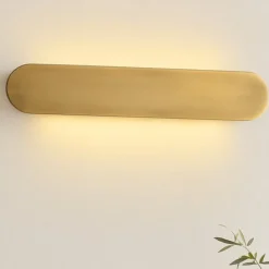 Applique Da Parete-Ideal Lux echo ap d60 applique led 30w 3000k oro ottone