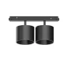 Illuminazione A Binario-Ideal Lux ego double big faretti led 20w 3000k nero per binario monofase