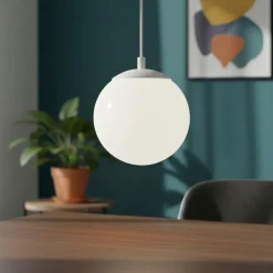 Lampade A Sospensione-Ideal Lux ego lampada a sospensione binario monofase led 10w 3000k bianco