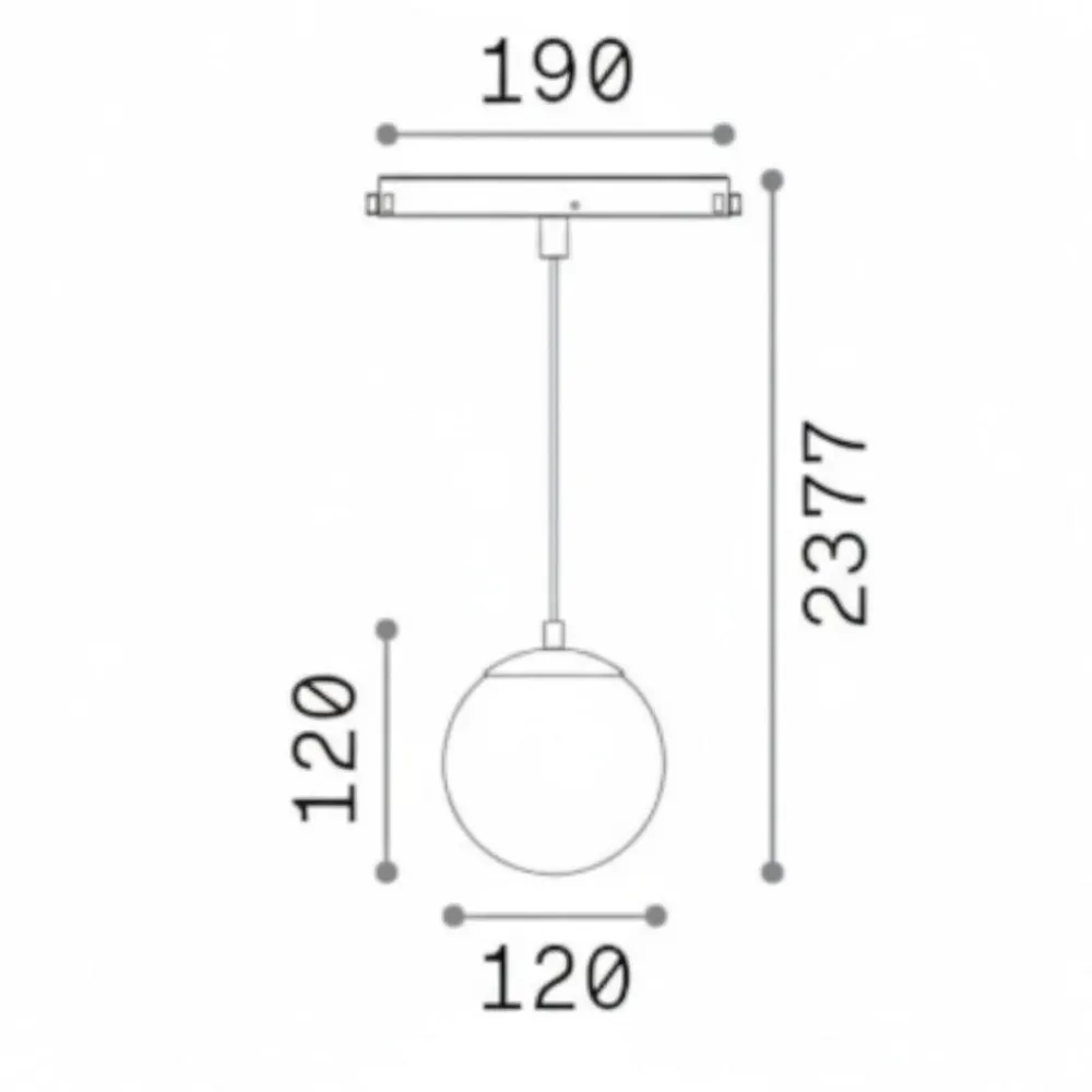 Lampade A Sospensione-Ideal Lux ego lampada a sospensione binario monofase led 10w 3000k bianco