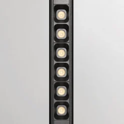 Illuminazione A Binario-Ideal Lux ego modulo faretti led 7w 3000k dimmera dali nero binario monofase