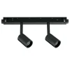 Illuminazione A Binario-Ideal Lux ego track double faretti nero orioentabile per binario led 4000k