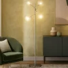 Lampade Da Terra-Ideal Lux equinoxe pt4 cromo lampada da terra