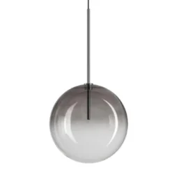 Lampade A Sospensione-Ideal Lux equinoxe sp1 d25 lampada a sospensione vetro fume' sfumato