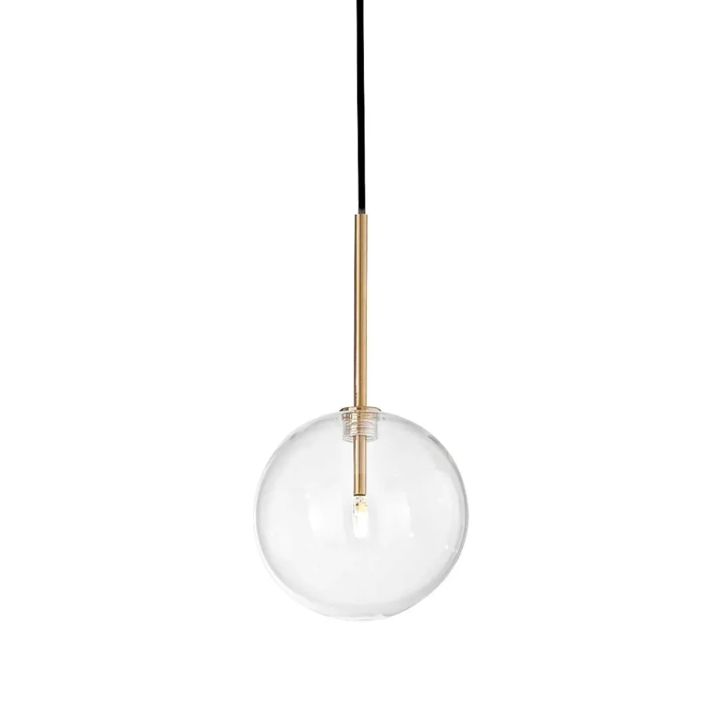 Lampade A Sospensione-Ideal Lux equinoxe sp1 d25 ottone lampada a sospensione dorata