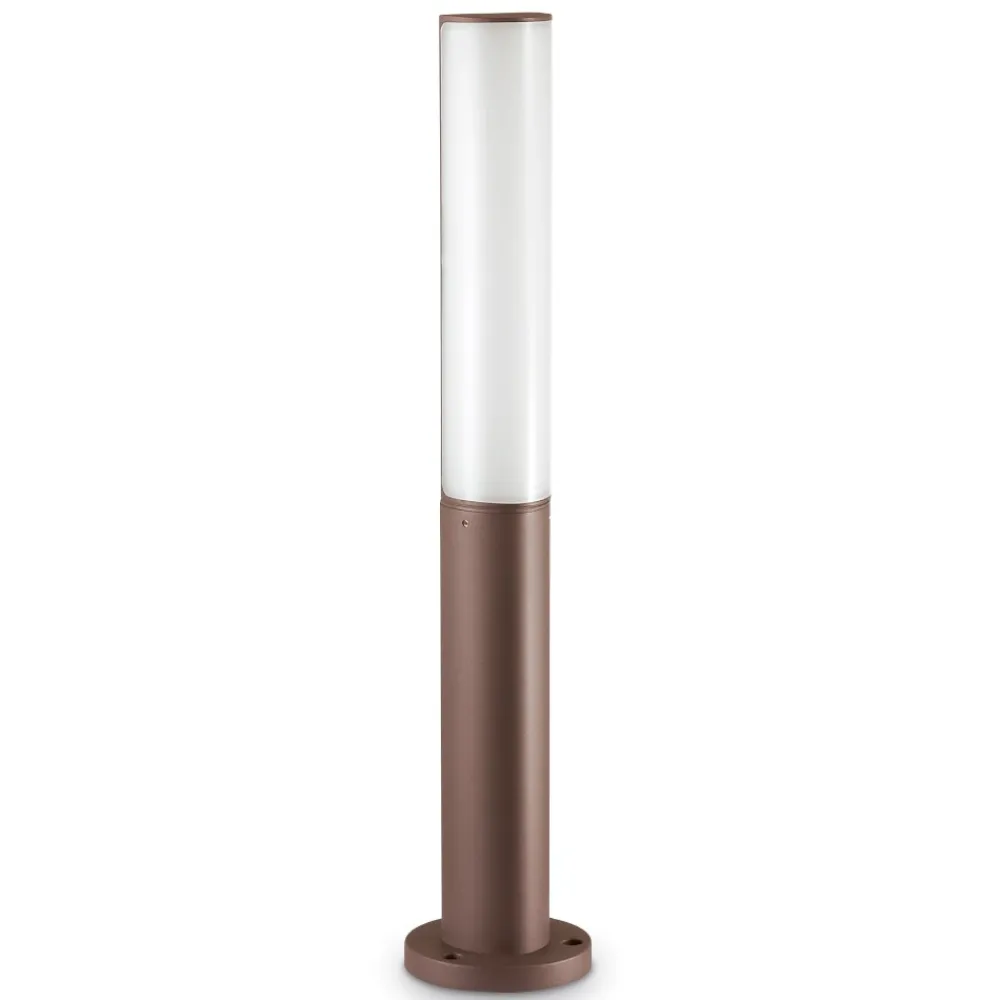 Lampioni Da Giardino-Ideal Lux etere pt lampione led 10w 4000k da giardino marrone