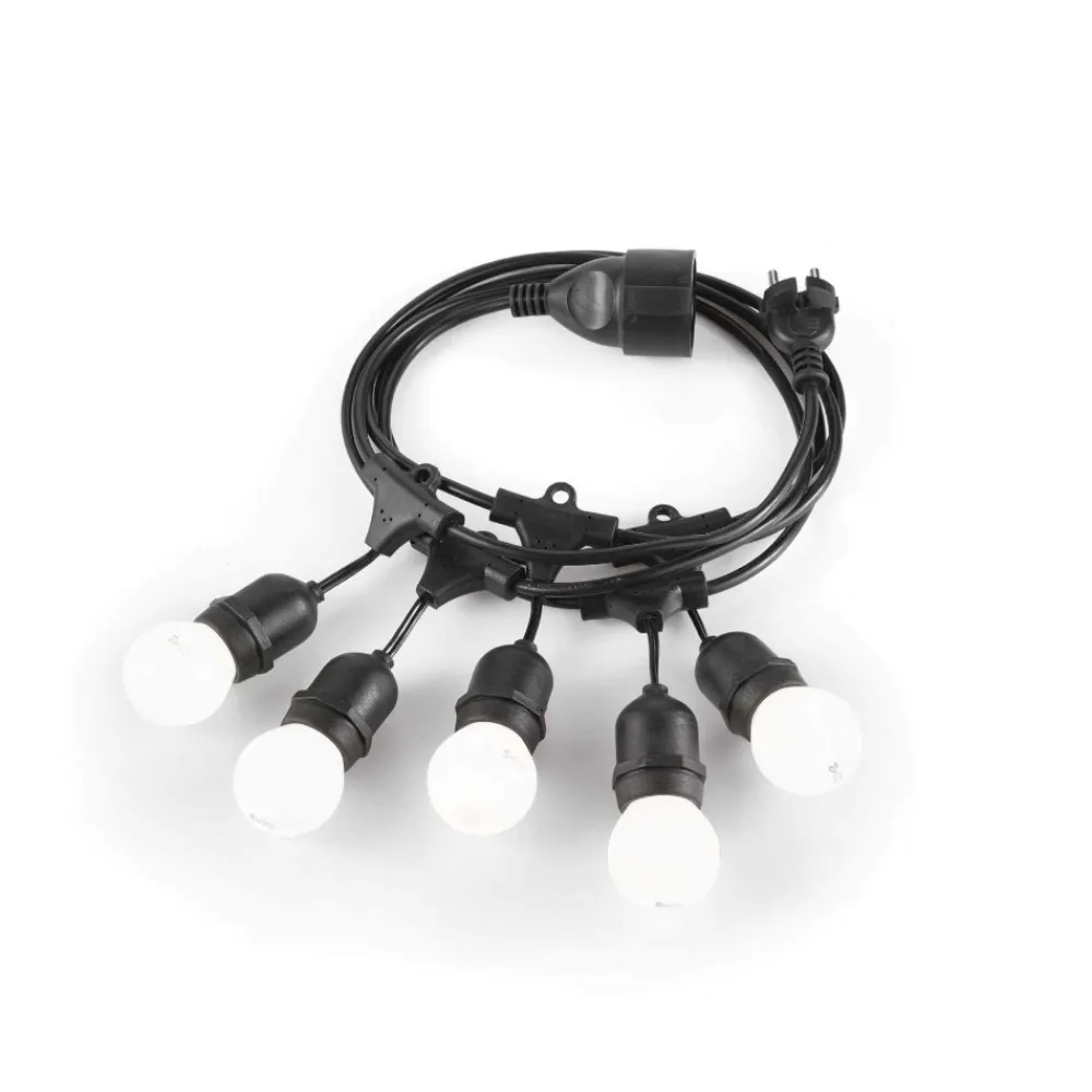 Faretti Da Esterno-Ideal Lux fiesta sp5 filo cavo con portalampada per esterno