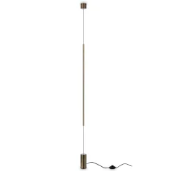 Lampade Da Terra-Ideal Lux filo pt lampada da terra sospesa dal soffitto led 15w 3000k ottone