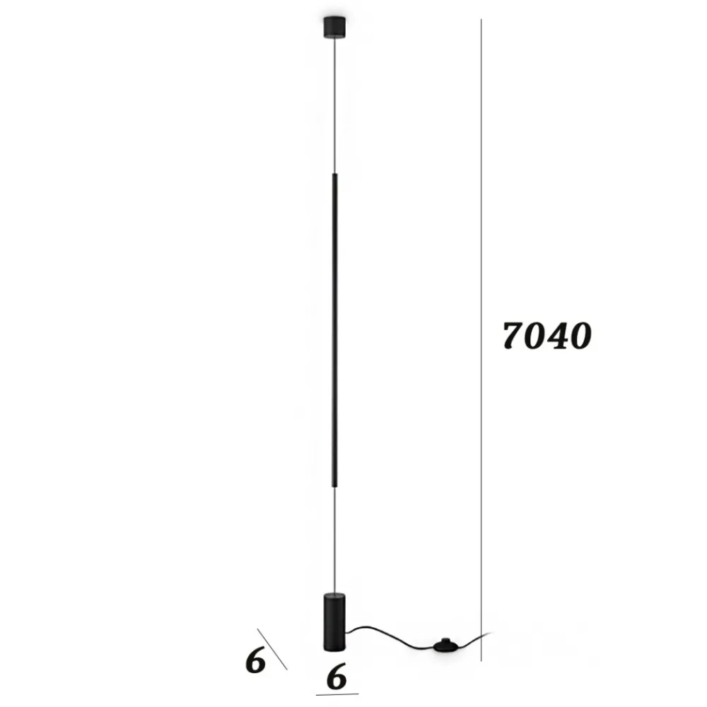 Lampade Da Terra-Ideal Lux filo pt lampada da terra sospesa dal soffitto led 15w 3000k ottone