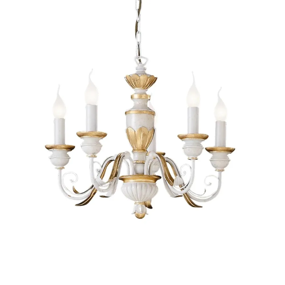 Lampadario Camera Da Letto-Ideal Lux firenze sp5 lampadario cinque luci classico per camera da letto