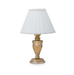 Abat Jour-Ideal Lux firenze tl1 abat-jour dada camera da letto bianco decoro foglia oro