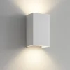 Applique Da Parete-Ideal Lux flash ap1 high applique in gesso bianco rettangolare