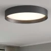 Plafoniere Moderne-Ideal Lux fly pl d35 plafoniera nera led 4000k per cucina