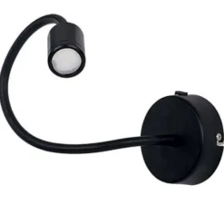 Applique Camera Da Letto-Ideal Lux focus-1 ap applique nero da lettura per comodino camera da letto