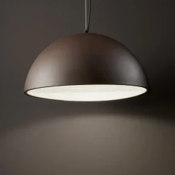 Lampadari Cucina-Ideal Lux folk sp1 d50 lampadario da cucina corten ossidato