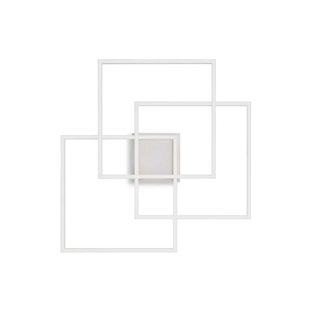 Plafoniere Moderne-Ideal Lux frame pl quadrato 2700k plafoniera design squadrato led