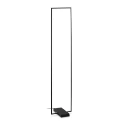Lampade Da Terra-Ideal Lux frame pt lampada da terra moderna led 30w 3000k nera