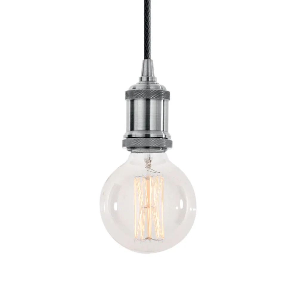 Lampade A Sospensione-Ideal Lux frida sp1 lampada a sospensione vintage cromo per isola