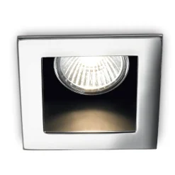 Faretti Da Incasso-Ideal Lux funky fi faretto quadrato da incasso per cartongesso cromo