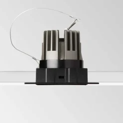 Faretti Da Incasso-Ideal Lux game trimless faretto da incasso quadrato a soffitto bianco 11w 3000k