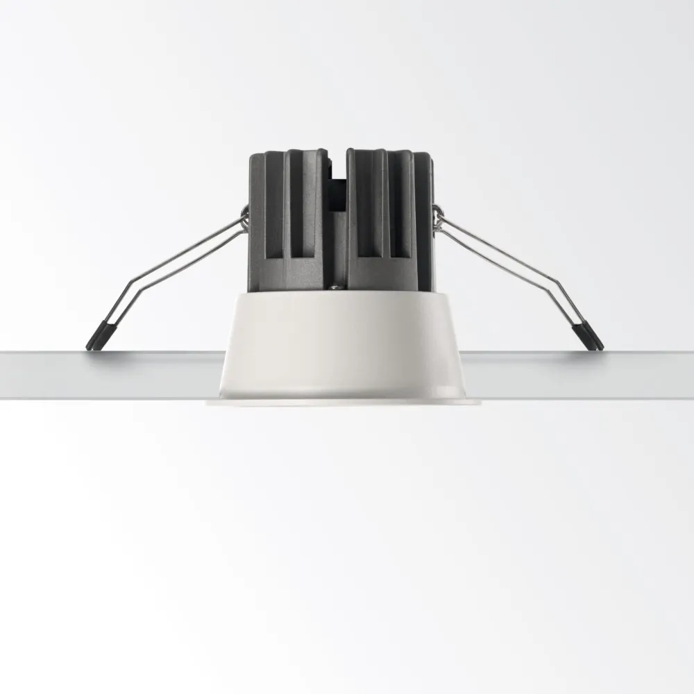 Faretti Da Incasso-Ideal Lux game trim round faretto da incasso a led 11w 3000k bianco rotondo