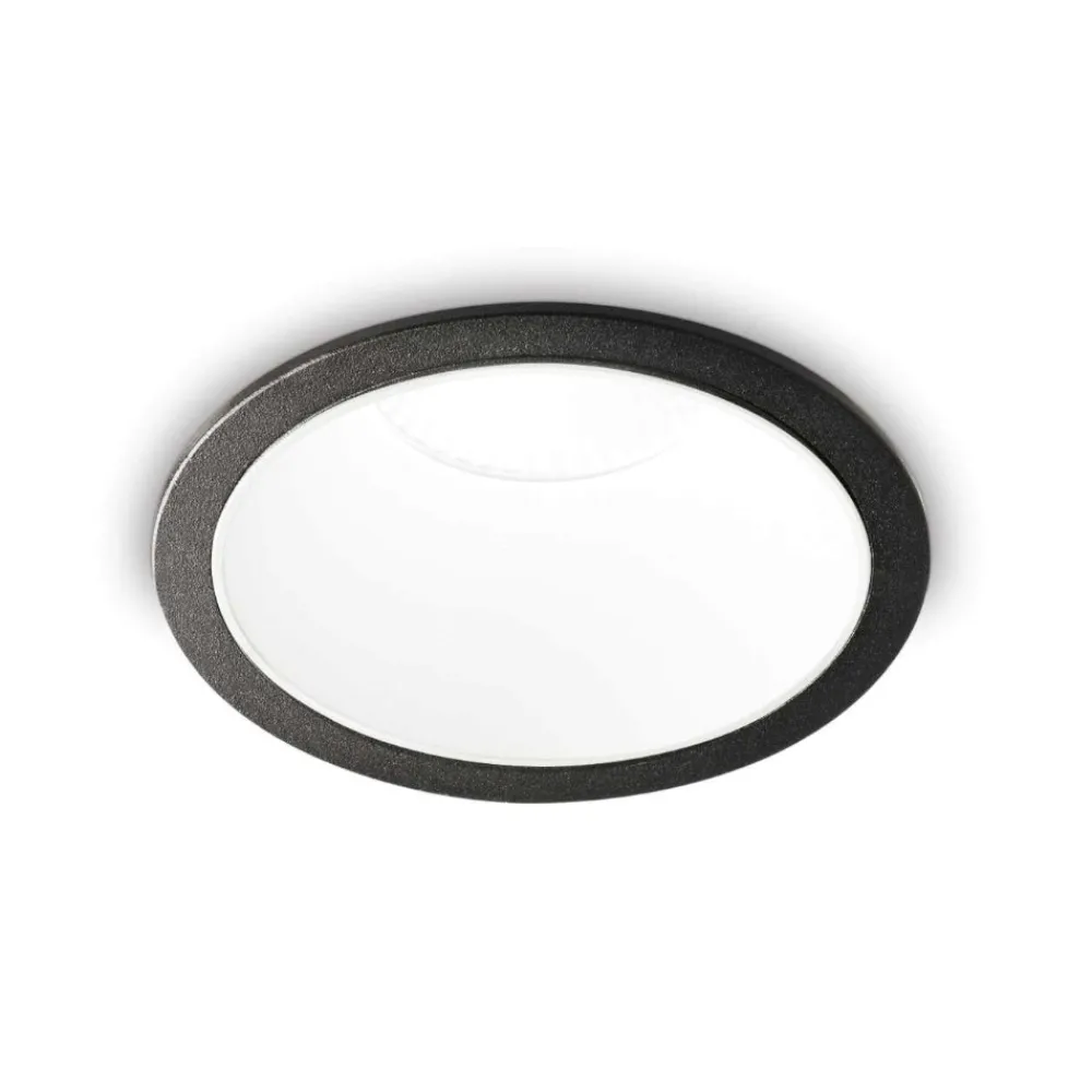 Faretti Da Incasso-Ideal Lux game trim round faretto da incasso a led 11w 3000k bianco rotondo