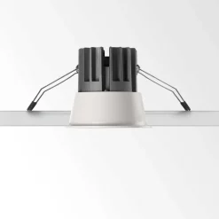 Faretti Da Incasso-Ideal Lux game trim round faretto incasso 2700k 11w rotondo bianco