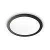 Faretti Da Incasso-Ideal Lux game trim round faretto da incasso led 11w 3000k nero bianco