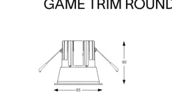 Faretti Da Incasso-Ideal Lux game trim round faretto da incasso 11w 2700k