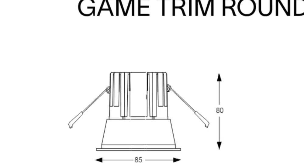 Faretti Da Incasso-Ideal Lux game trim round faretto da incasso 11w 2700k
