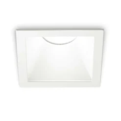 Faretti Da Incasso-Ideal Lux game trim square faretto da incasso led 11w 3000k 220v bianco