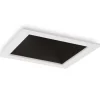 Faretti Da Incasso-Ideal Lux game trim square faretto da incasso 3000k 11w quadrato bianco nero