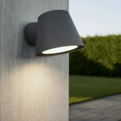 Applique Da Esterno-Ideal Lux gas ap1 applique da esterno ip43 antracite illuminazione verso il basso