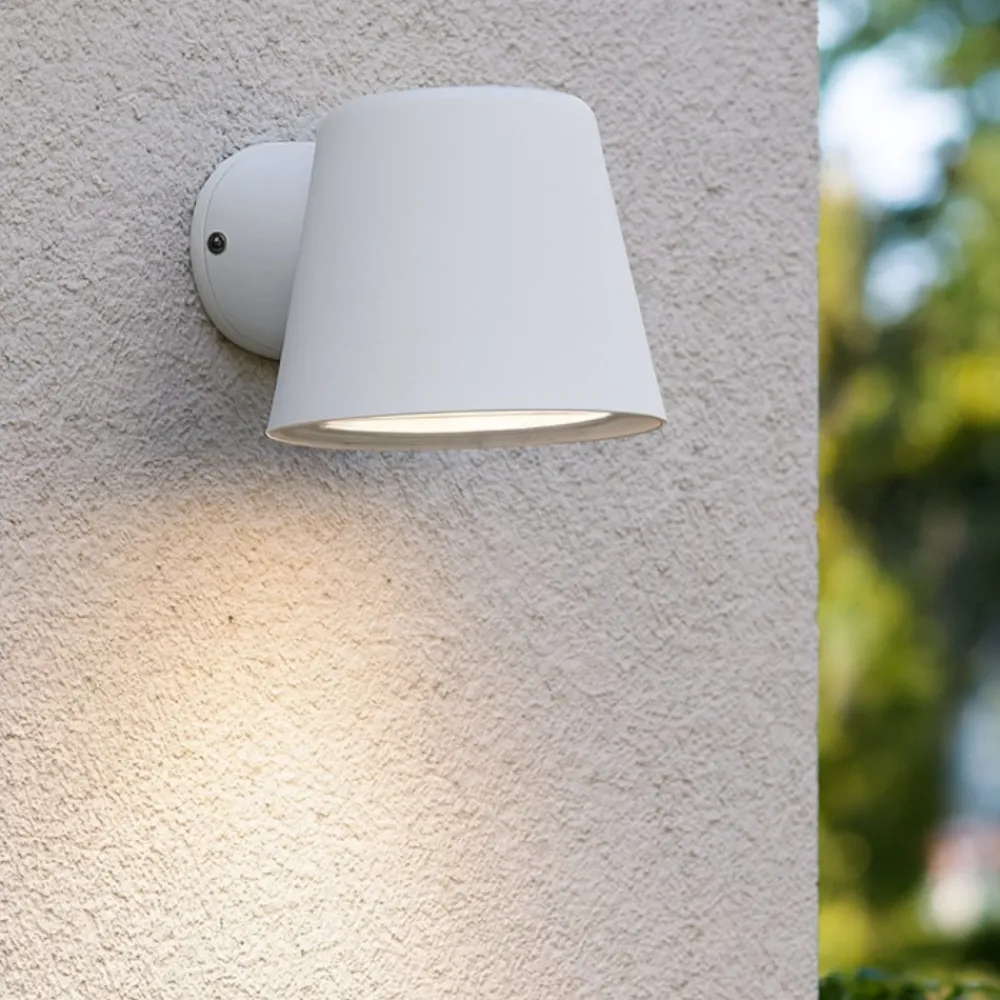 Applique Da Esterno-Ideal Lux gas ap1 applique da esterno ip43 bianco