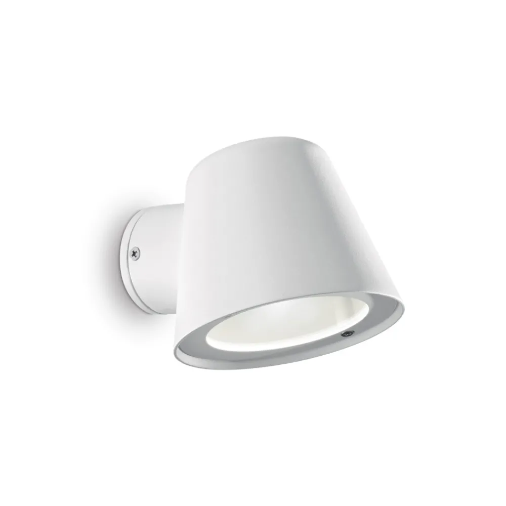 Applique Da Esterno-Ideal Lux gas ap1 applique da esterno ip43 bianco