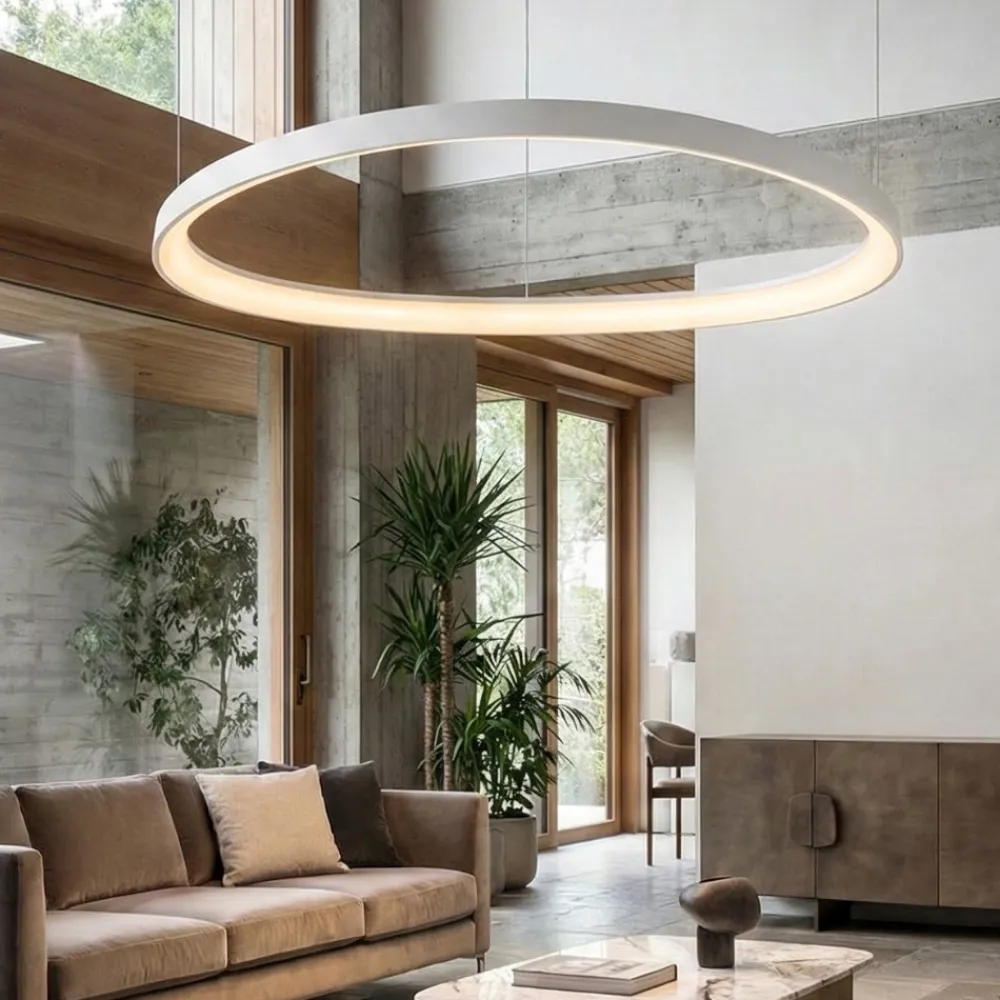 Lampadari Moderni-Ideal Lux gemini d061 dali push bianco lampadario moderno led 48w 3000k