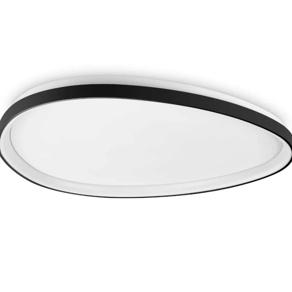 Plafoniere Moderne-Ideal Lux gemini pl d081 plafoniera moderna led nera led 41w 3000k