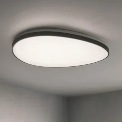 Plafoniere Moderne-Ideal Lux gemini pl d061 plafoniera led 3000k 29w nera dimmerabile dali push